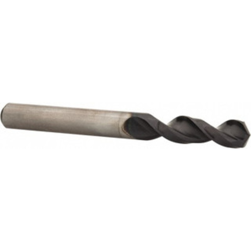 Accupro 0.323 130 Parabolic Flute Cobalt Screw Machine Drill Bit TiAlN Finish, Right Hand Cut, 1.457 Flute Length, 3.11 OAL, Split Point, Straight Shank 1630821A-AC – 01349596