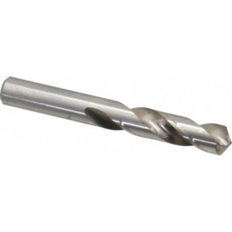 Chicago-Latrobe 27/64 118 Spiral Flute High Speed Steel Screw Machine Drill Bit Bright Finish, Right Hand Cut, 2 Flute Length, 3-3/8 OAL, Standard Point, Straight Shank 48527 – 81353278