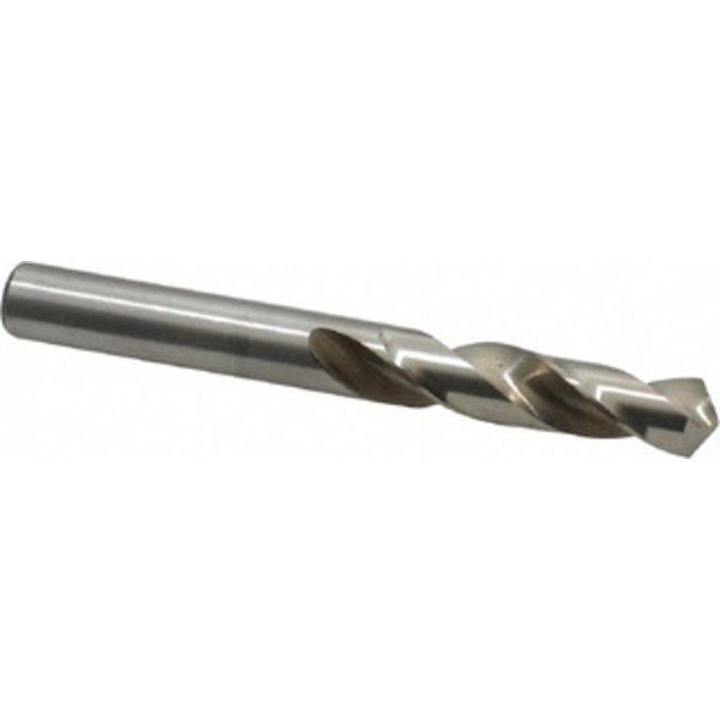 Chicago-Latrobe 0.348 118 Spiral Flute High Speed Steel Screw Machine Drill Bit Bright Finish, Right Hand Cut, 1-3/4 Flute Length, 3-1/16 OAL, Standard Point, Straight Shank 48819 – 81355190