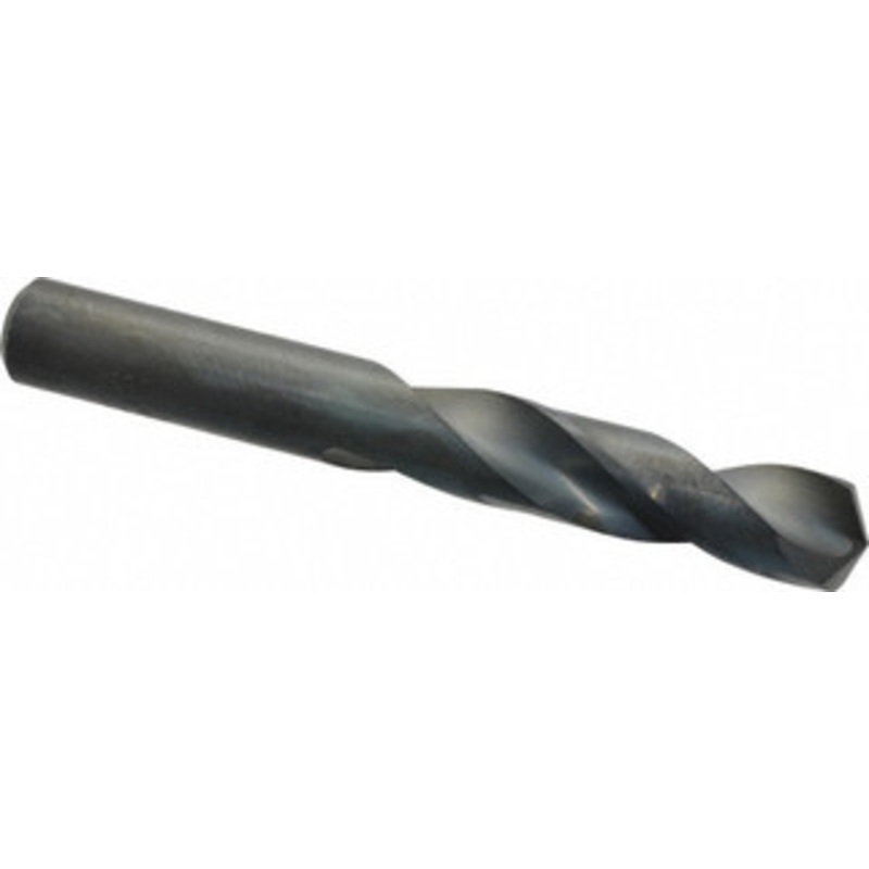 Chicago-Latrobe 29/64 135 Spiral Flute High Speed Steel Screw Machine Drill Bit Oxide Finish, Right Hand Cut, 2-1/8 Flute Length, 3-9/16 OAL, Split Point, Straight Shank 49229 – 81382293