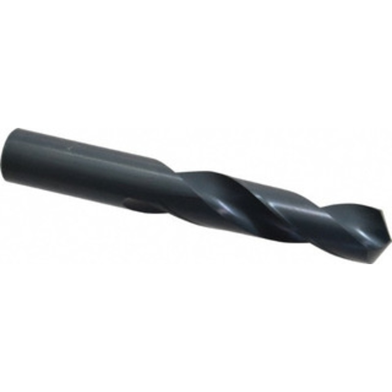 Chicago-Latrobe 39/64 118 Spiral Flute High Speed Steel Screw Machine Drill Bit Oxide Finish, Right Hand Cut, 2-3/4 Flute Length, 4-1/4 OAL, Standard Point, Straight Shank 48539 – 81353393