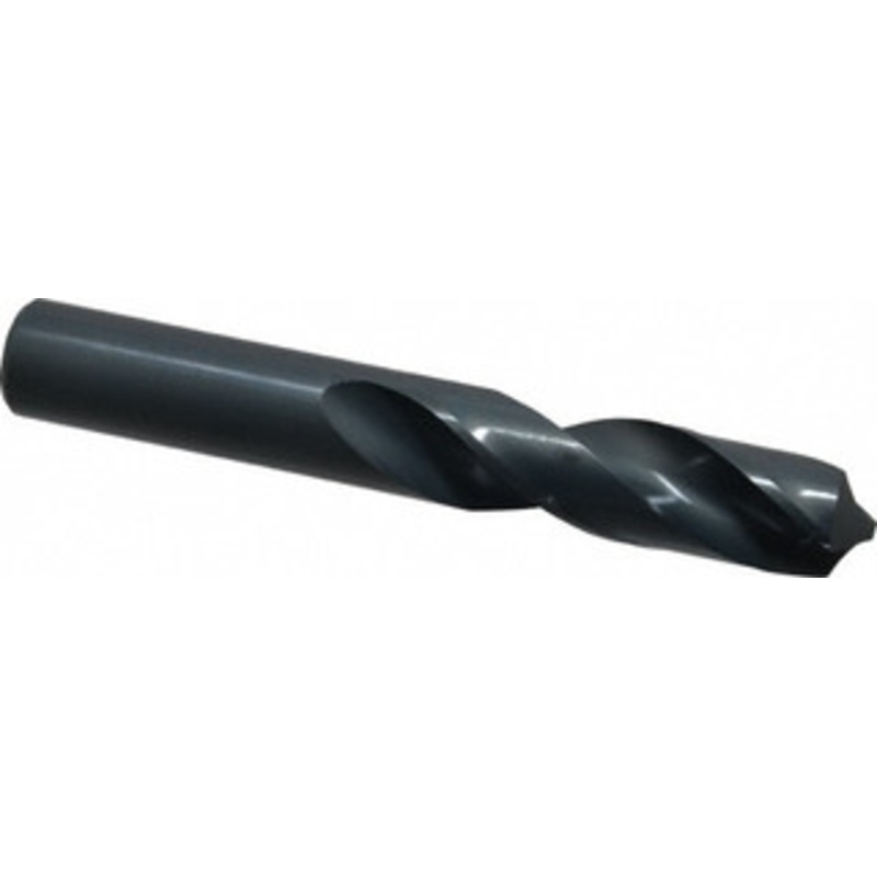 Chicago-Latrobe 49/64 118 Spiral Flute High Speed Steel Screw Machine Drill Bit Oxide Finish, Right Hand Cut, 3-1/4 Flute Length, 5-1/8 OAL, Standard Point, Straight Shank 48549 – 81353492