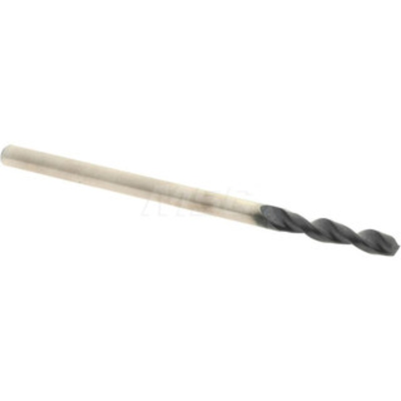 Accupro 0.0866 130 Parabolic Flute Cobalt Screw Machine Drill Bit TiAlN Finish, Right Hand Cut, 0.512 Flute Length, 1.575 OAL, Split Point, Straight Shank 1630220A-AC – 01348234