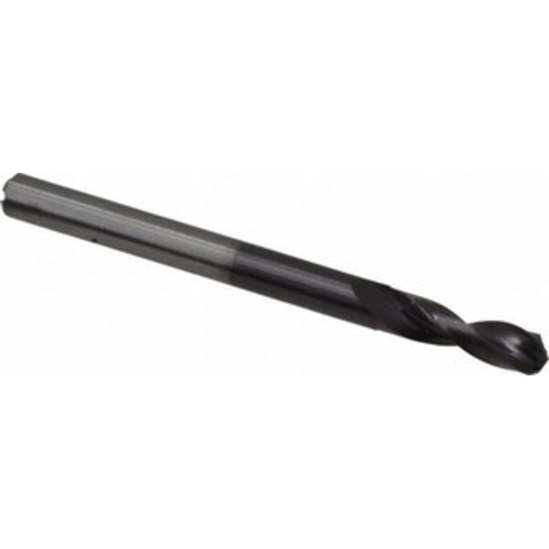 Accupro 3/16 140 Spiral Flute Solid Carbide Screw Machine Drill Bit AlTiN Finish, Right Hand Cut, 17.9mm Flute Length, 64mm OAL, Standard Point, Straight Shank, Through Coolant 77712867 – 77712867