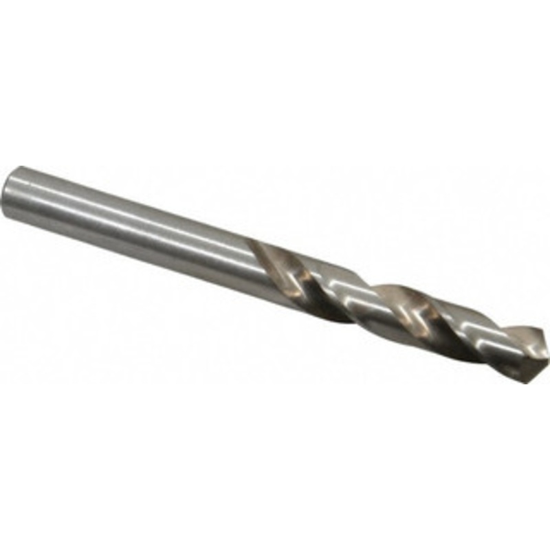 Chicago-Latrobe 0.261 118 Spiral Flute High Speed Steel Screw Machine Drill Bit Bright Finish, Right Hand Cut, 1-7/16 Flute Length, 2-5/8 OAL, Standard Point, Straight Shank 48807 – 81355075