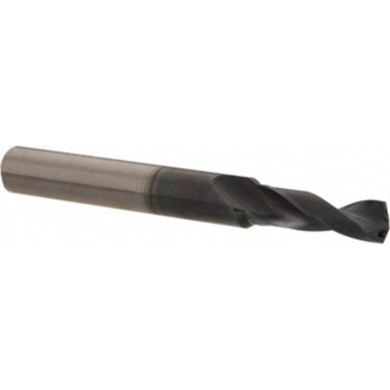 Accupro 1/4 140 Spiral Flute Solid Carbide Screw Machine Drill Bit AlTiN Finish, Right Hand Cut, 23.8mm Flute Length, 76mm OAL, Standard Point, Straight Shank, Through Coolant 77712586 – 77712586