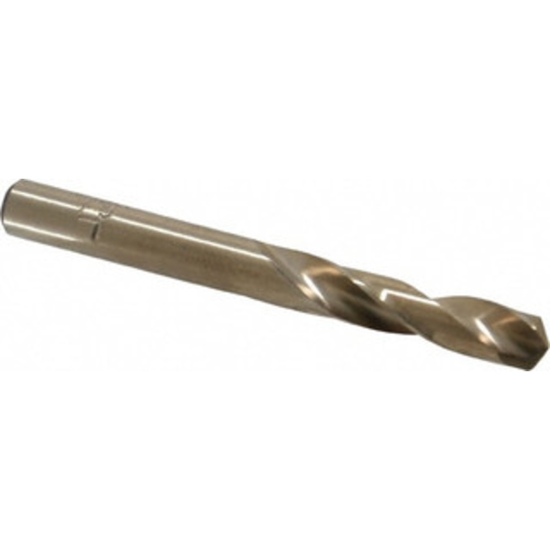 Chicago-Latrobe 0.29 135 Spiral Flute Cobalt Screw Machine Drill Bit Oxide/Gold Finish, Right Hand Cut, 1-9/16 Flute Length, 2-3/4 OAL, Split Point, Straight Shank 50841 – 81373128
