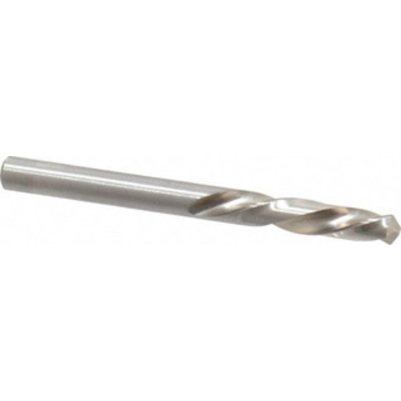 Chicago-Latrobe 13/64 118 Spiral Flute High Speed Steel Screw Machine Drill Bit Bright Finish, Left Hand Cut, 1-3/16 Flute Length, 2-1/4 OAL, Standard Point, Straight Shank 48913 – 81350134