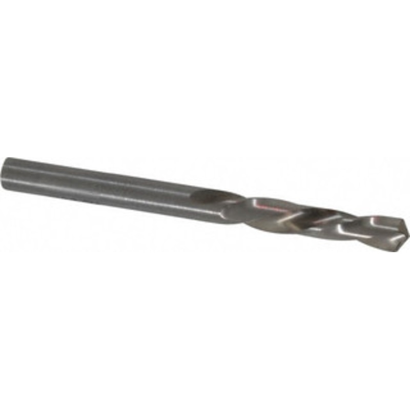 Chicago-Latrobe 3/16 118 Spiral Flute High Speed Steel Screw Machine Drill Bit Bright Finish, Left Hand Cut, 1-1/8 Flute Length, 2-3/16 OAL, Standard Point, Straight Shank 48912 – 81350126