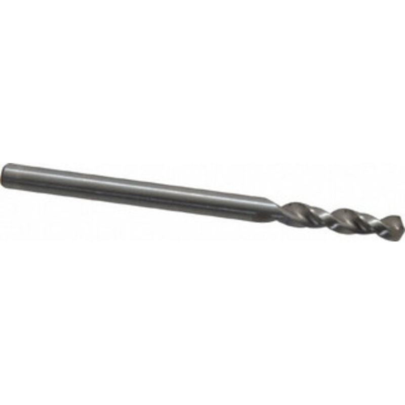 Accupro 0.1339 130 Parabolic Flute Cobalt Screw Machine Drill Bit Bright Finish, Right Hand Cut, 0.787 Flute Length, 2.047 OAL, Split Point, Straight Shank 1630340-AC – 01331727