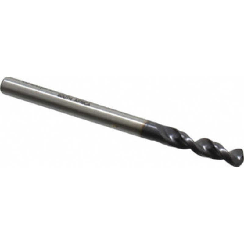 Accupro 0.1457 130 Parabolic Flute Cobalt Screw Machine Drill Bit TiAlN Finish, Right Hand Cut, 0.787 Flute Length, 2.047 OAL, Split Point, Straight Shank 1630370A-AC – 01348705