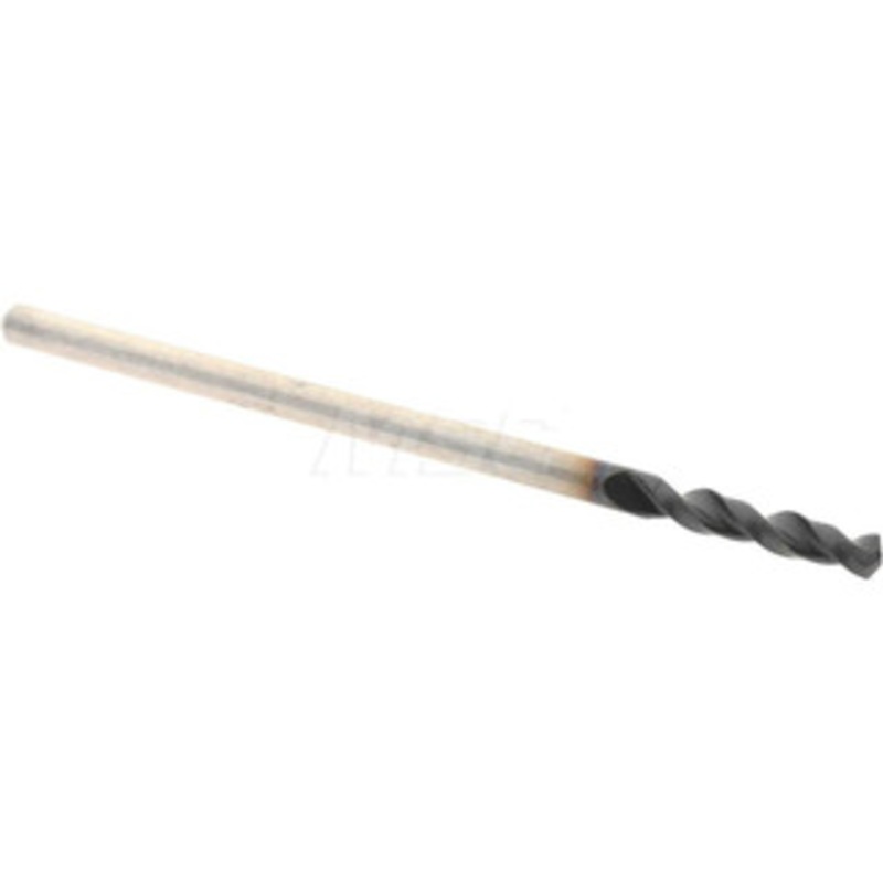 Accupro 1/16 130 Parabolic Flute Cobalt Screw Machine Drill Bit TiAlN Finish, Right Hand Cut, 0.394 Flute Length, 1.339 OAL, Split Point, Straight Shank 1630159A-AC – 01348010
