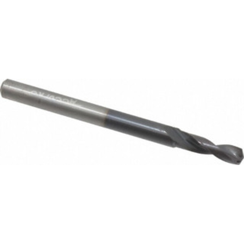 Accupro 11/64 140 Solid Carbide Screw Machine Drill Bit AlTiN Finish, Right Hand Cut, 16.4mm Flute Length, 64mm OAL, Split Point, Through Coolant 77712651 – 77712651