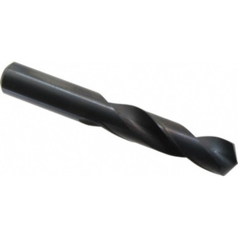 Chicago-Latrobe 37/64 118 Spiral Flute High Speed Steel Screw Machine Drill Bit Oxide Finish, Right Hand Cut, 2-5/8 Flute Length, 4-1/8 OAL, Standard Point, Straight Shank 48537 – 81353377
