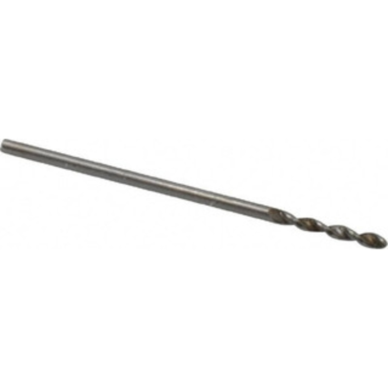 Accupro 0.0433 130 Parabolic Flute Cobalt Screw Machine Drill Bit Bright Finish, Right Hand Cut, 0.276 Flute Length, 1.102 OAL, Standard Point, Straight Shank 1630110-AC – 01330950