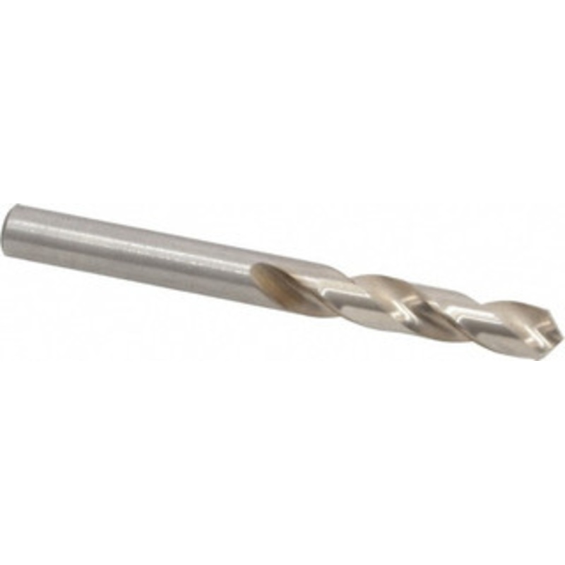 Chicago-Latrobe 0.246 118 Spiral Flute High Speed Steel Screw Machine Drill Bit Bright Finish, Right Hand Cut, 1-3/8 Flute Length, 2-1/2 OAL, Standard Point, Straight Shank 48804 – 81355042