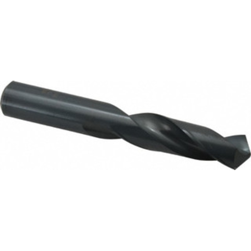 Chicago-Latrobe 45/64 118 Spiral Flute High Speed Steel Screw Machine Drill Bit Oxide Finish, Right Hand Cut, 3 Flute Length, 4-3/4 OAL, Standard Point, Straight Shank 48545 – 81353450